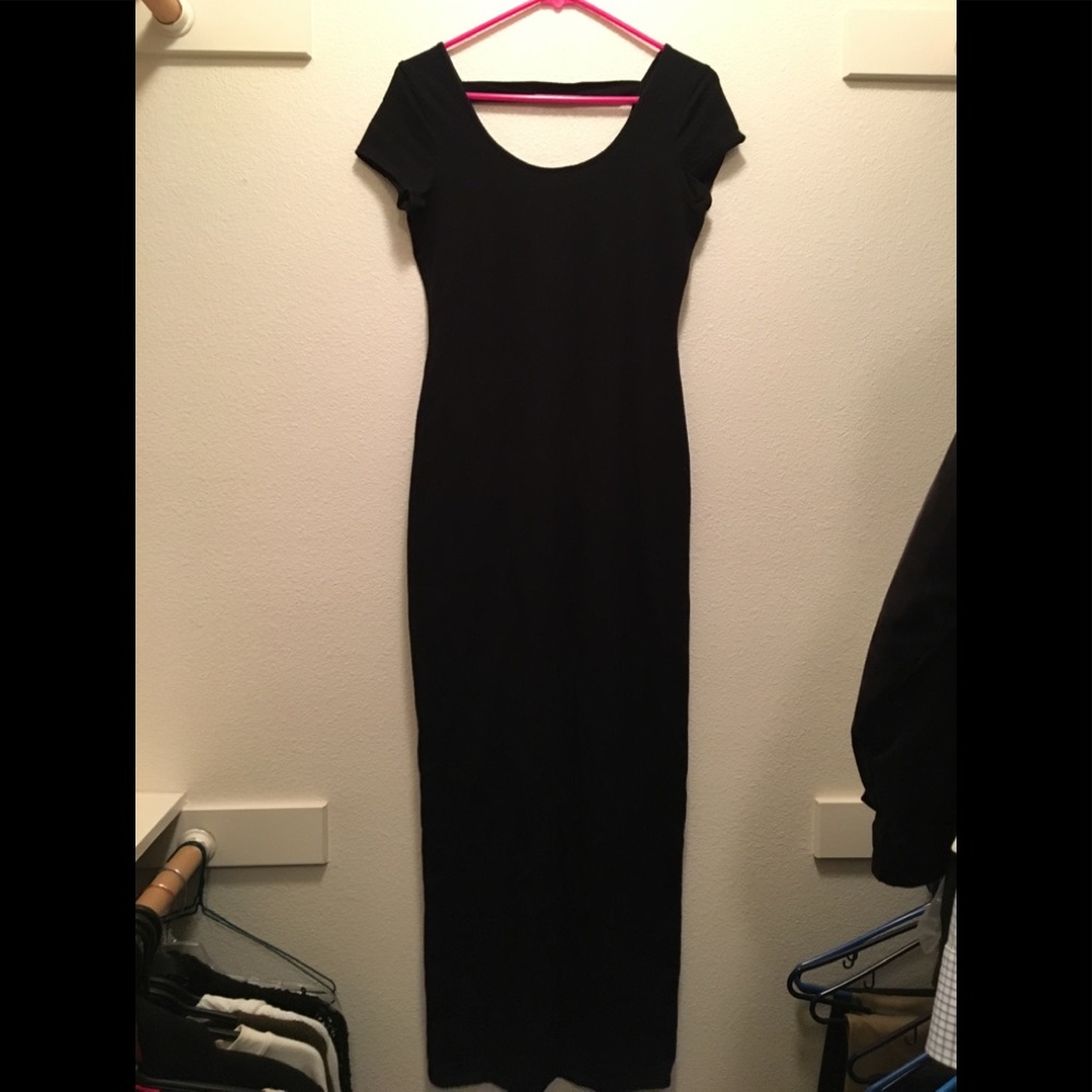 Black maxi dress